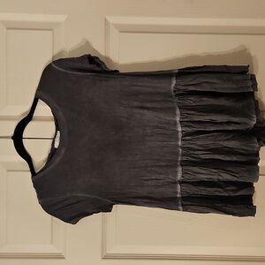 Gray Short Sleeved Top